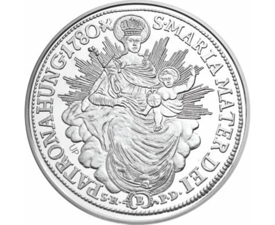 Mária Terézia madonnás tallérja, 1780, utánveret