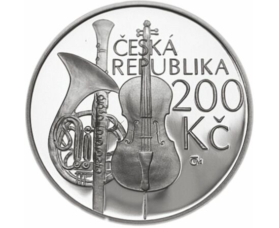  200 korona, Prágai konzervat.,Ag,pp, Csehország