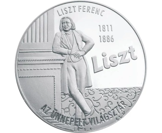 Liszt Ferenc - Az ünnepelt világsztár, ezüstözött érem