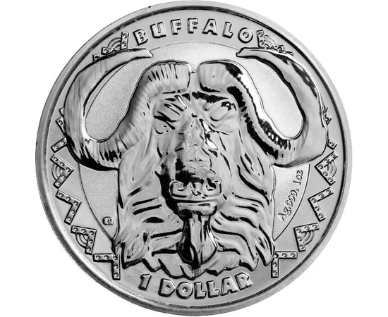 Kafferbivaly, a legyőzhetetlen, 1 dollár, ezüst, Sierra Leone, 2023