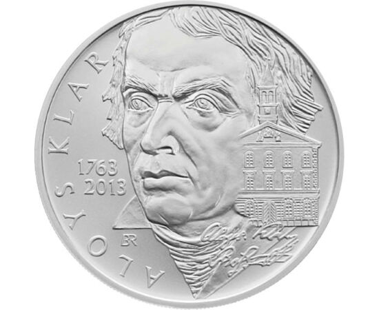 200 korona, Aloys Klar portré, , Ag 900, 13 g, Csehország, 2013