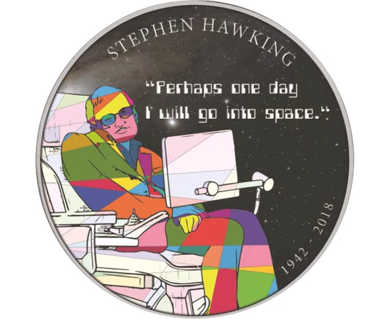  Stephen Hawking, medal 2018, Nagy-Britannia