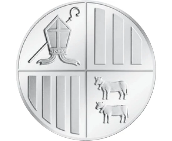 1 dínár Címer Ag 999 311 g Andorra 2008-2023