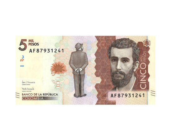5000 peso, , 0, 0, Kolumbia, 2018