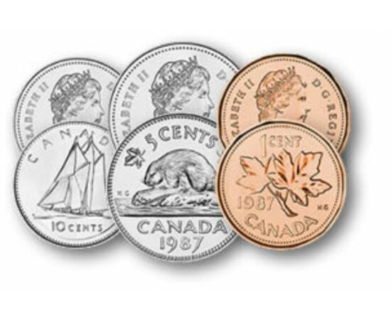 1, 5, 10, 25, 50 cent, 1 dollár, , 0, 0, Kanada, 1968-1991
