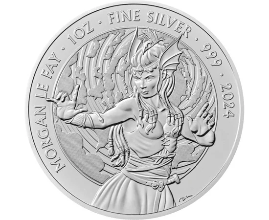 2 font, Morgana, , Ag 999, 31,1 g, Nagy-Britannia, 2024