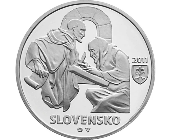  10 euró, Zobor, ezüst, 2011, vf, Szlovákia