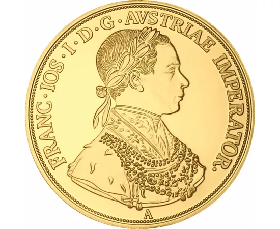  4 dukát - az első pénzügyi reform, 4 dukát utánveret, Osztrák-Magyar Monarchia, 1857