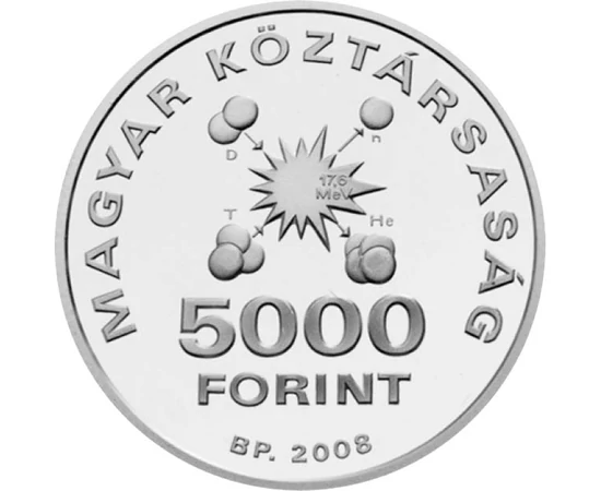  5000 Ft Teller Ede ezüst vf. 2008 Magyar Köztársaság