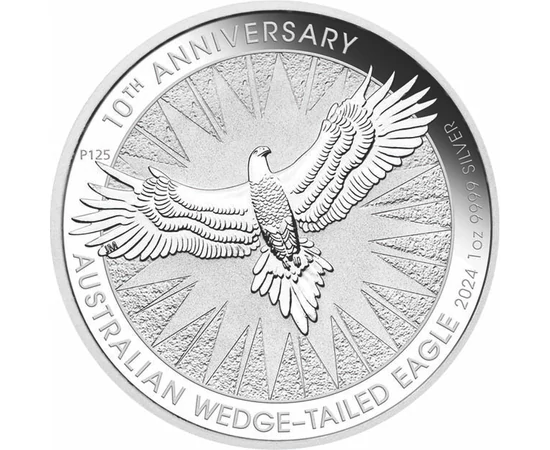 1 dollár, Ékfarkú sas, , színsúly, Ag 9999, 31,1 g, Ausztrália, 2024