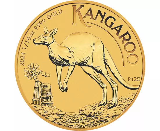 15 dollár, Kenguru, , Au 9999, 3,11 g, Ausztrália, 2024