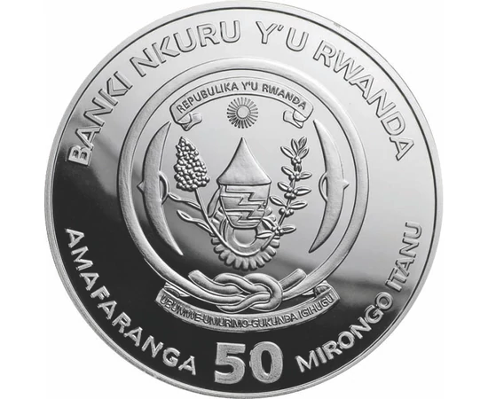 50 frank Címer  Ag 999 311 g Ruanda 2024