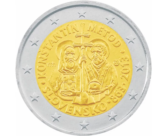  2 euró, Cirill és Metód, 2013, Szlovákia