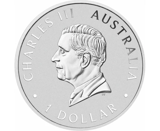 1 dollár III. Károly  Ag 9999 311 g Ausztrália 2024