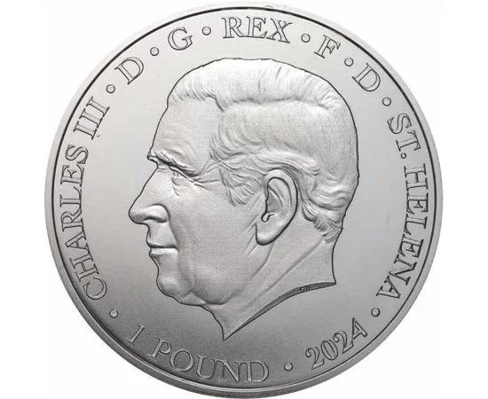 1 font III. Károly   Ag 999 311 g Szent Ilona 2024