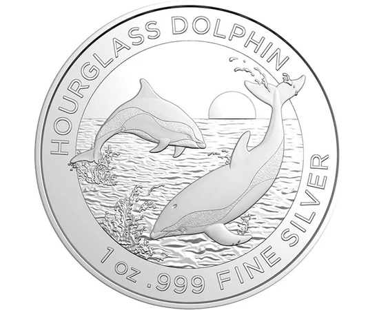 1 dollár, Szalagos delfin, Ag 999, 31,1 g, Ausztrália, 2024