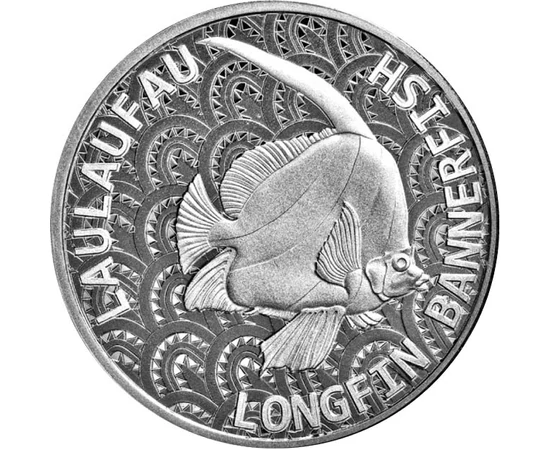 5 dollár, Ostorhal, Ag 999, 31,1 g, Tokelau, 2024