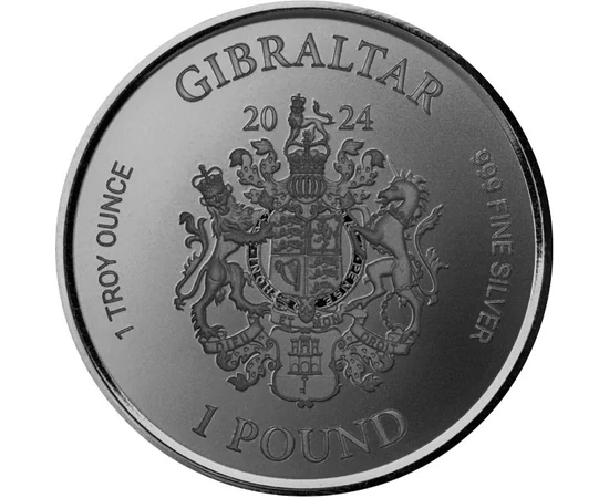 1 font Címer   Ag 999 311 g Gibraltár 2024