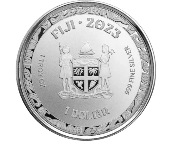 FJ/ 1 dollár Koi halakAg2023 Fidzsi-szigetek