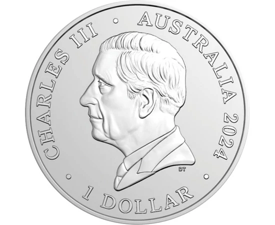 1 dollár III. Károly   Ag 999 311 g Ausztrália 2024