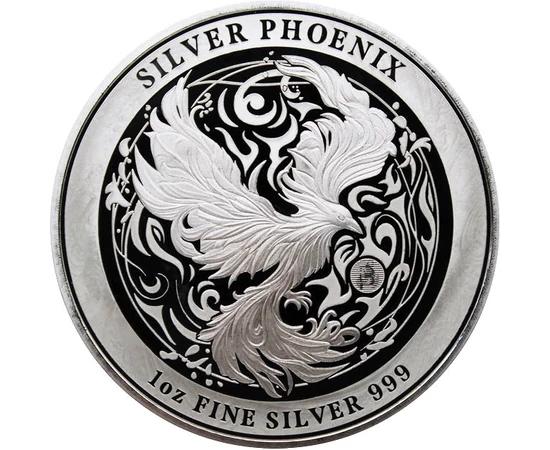 2 dollár, Főnix, színsúly, Ag 999, 31,1 g, Niue, 2024
