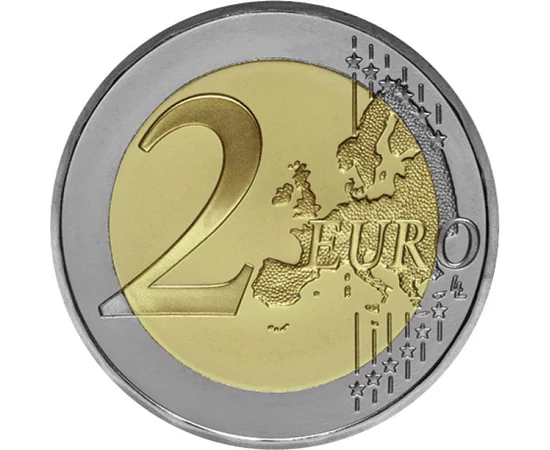 2 euró Európa térkép  CuNi 852 g Vatikán 2022