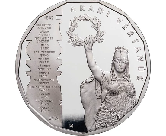 30000 forint Kopjafa aradi Szabadság-szobor  Ag 925 7776 g Magyarország 2024