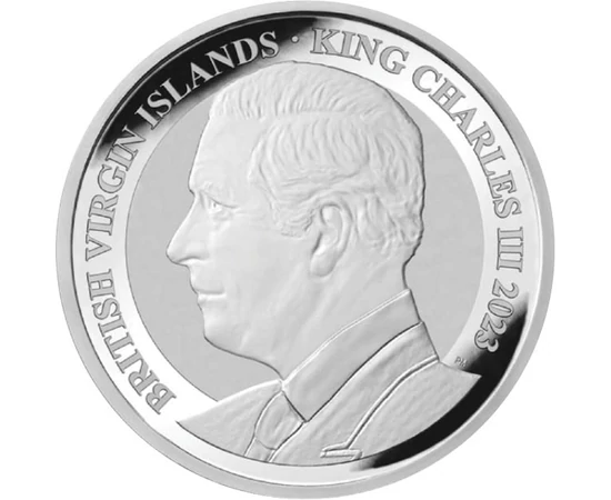 1 dollár VAN TANÚSÍTVÁNY Ag 999 311 g Brit Virgin-szigetek 2023