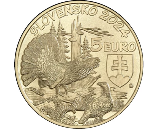 5 euró, Siketfajd, CuNi, 19,1 g, Szlovákia, 2024