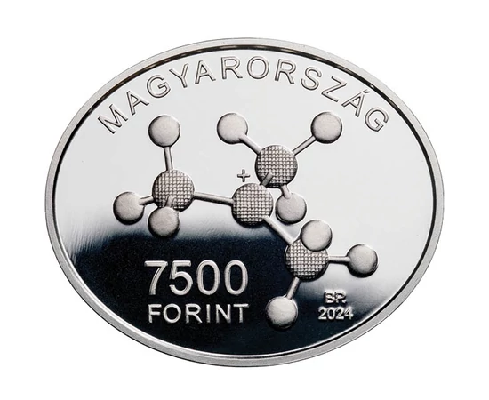 7500 forint Kémiai modell   Ag 925 125 g Magyarország 2024