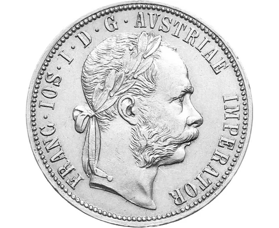  1 florin,Ferenc J.1872-1892 időskori, Osztrák-Magyar Monarchia