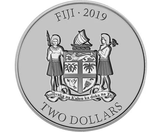  2 dollár Athéni Bagoly Ag 2019 Fidzsi-szigetek