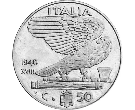  50 cent II.vh.olasz pénzei1939-1943 Olaszország