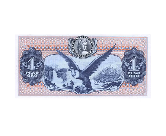 1 peso  0 0 Kolumbia 1970-1974