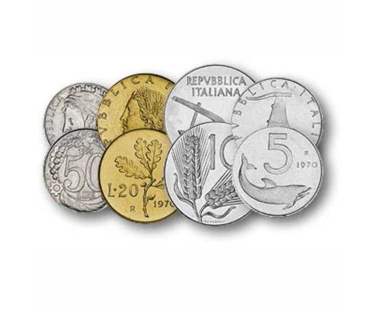 5, 10, 20, 50, 100, 200, 500, 1000 líra, , 0, 0, Olaszország, 1951-2001