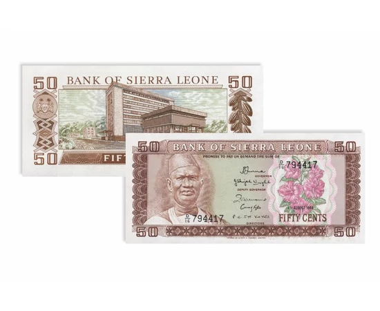 50 cent, 1 leone, , 0, 0, Sierra Leone, 1984