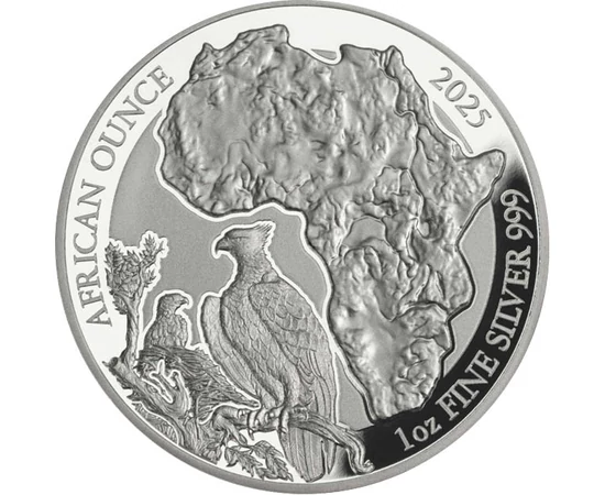 50 frank, Afrika, vitézsas, , Ag 999, 31,1 g, Ruanda, 2025