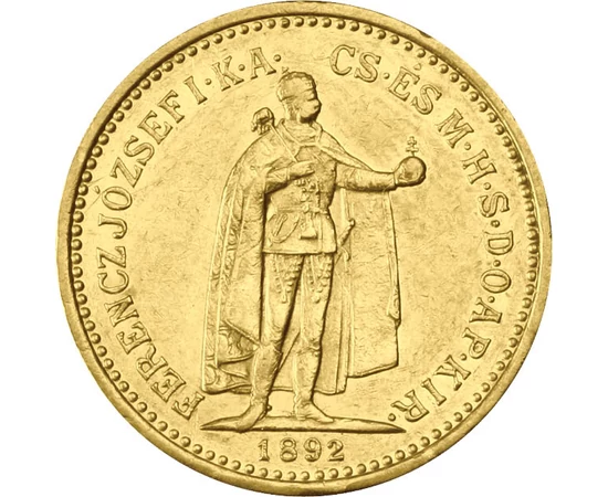  10 korona, arany, Ferenc J. 1892-1915, Osztrák-Magyar Monarchia