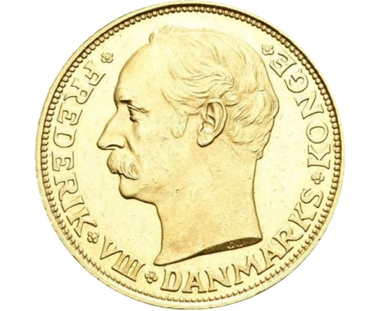  20 korona 1908-1912 arany Dánia