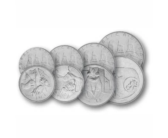 1, 2, 5, 10, 20, 50, 100 líra, , 0, 0, San Marino, 1976