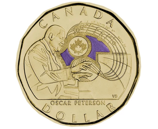1 dollár, Oscar Peterson, , Steel, 6,27 g, Kanada, 2022