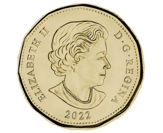 1 dollár II. Erzsébet  Steel 627 g Kanada 2022