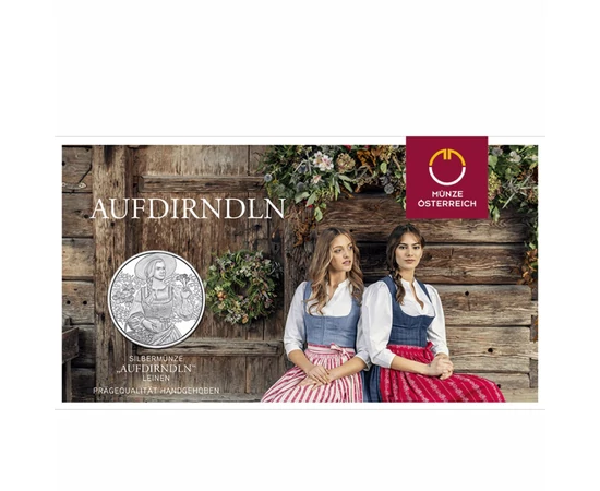 10 euró Népi motívum   Ag 925 1555 g Ausztria 2025