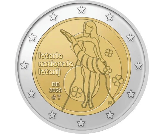 2 euró, Fortuna bőségszaruval, CuNi, 8,5 g, Belgium, 2025