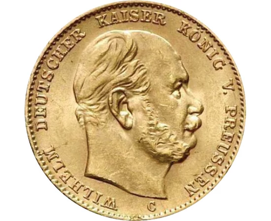 GER/ 10márka,I.Vilmos,Au,1872-1873, Német Birodalom