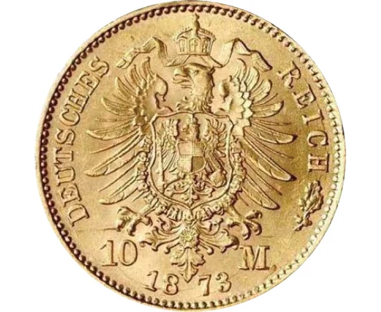 GER/ 10márkaI.VilmosAu1872-1873 Német Birodalom