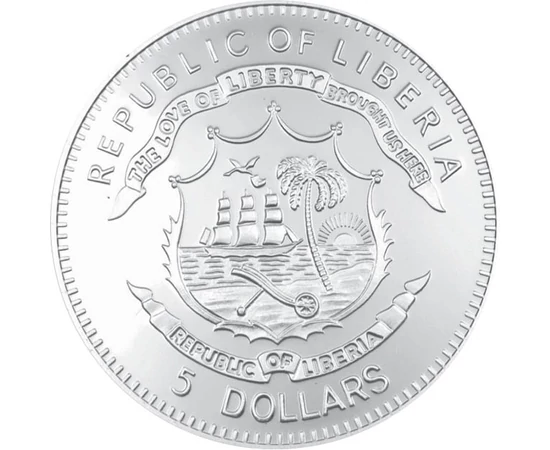 5 dollár Napóleon Libéria 2011 Libéria