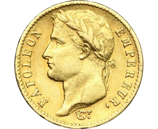  20 frank,I.Napoleon,1807-1815,arany, Franciaország