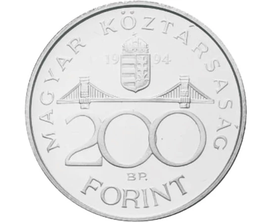  200 Ft Deák Ferenc ezüst (vf.) Magyar Köztársaság
