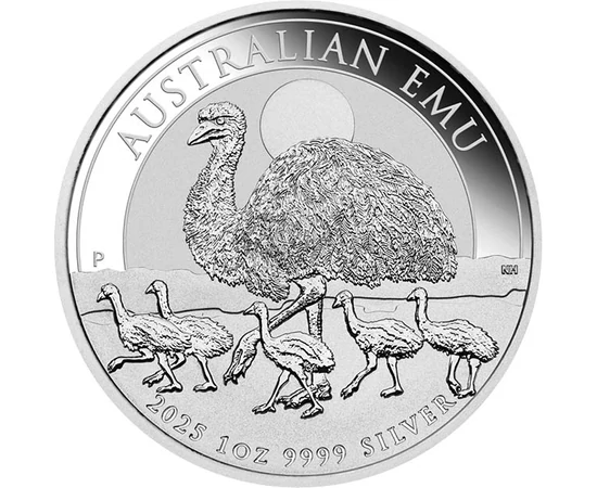 1 dollár, Emu fiókáival, , Ag 9999, 31,1 g, Ausztrália, 2025